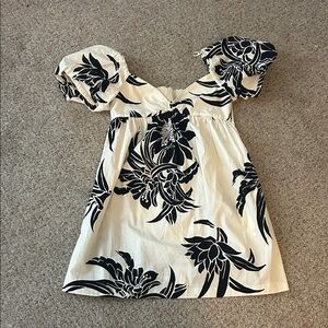Zara Floral Puff Sleeve Dress